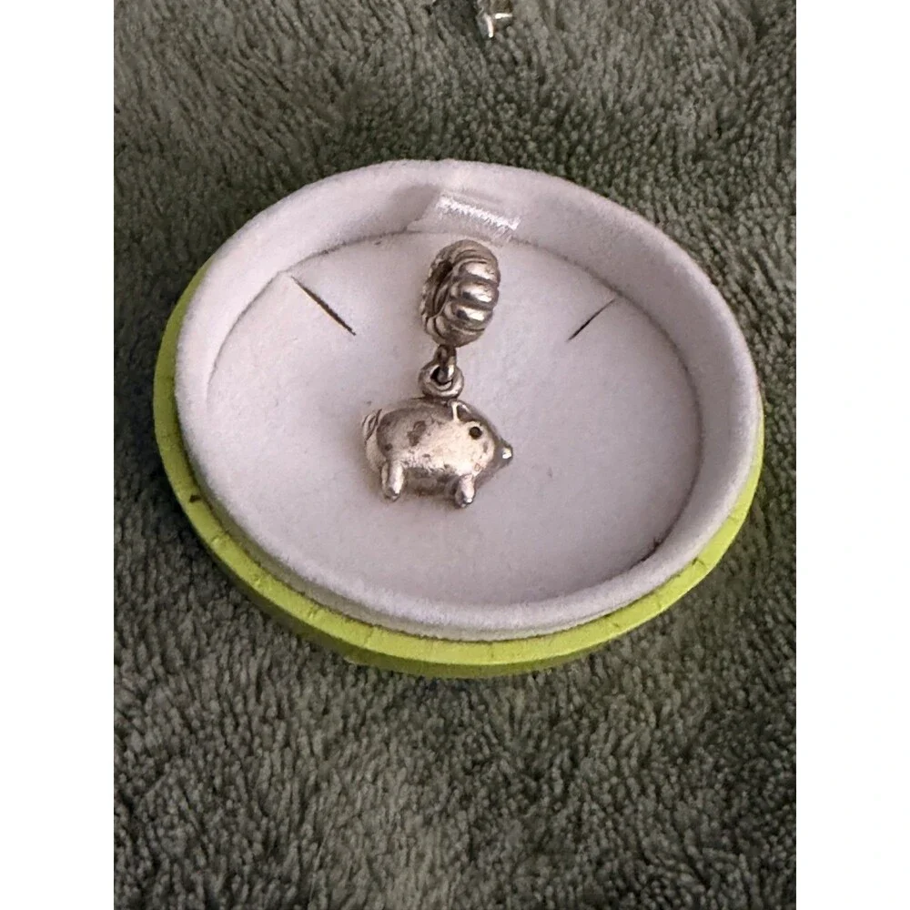 Authentic Sterling Silver Retired PIG Pandora Zodiac Year of the Pig Charm